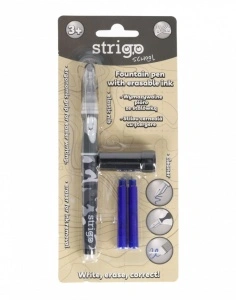 Stilou Strigo cu Cerneală care se Șterge + Dispozitiv Curățare Penița + 2 Rezerve – Design Desert