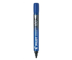 Marker permanent Pilot 100, varf rotund Albastru