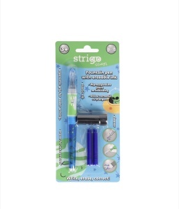 Stilou Strigo cu cerneală cu ștergere + 2 rezerve + dispozitiv de curățare, blister - Img 6