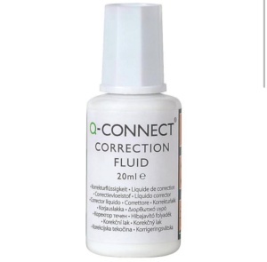 Pasta corectoare Q-CONNECT, 20 ml, cu pensula