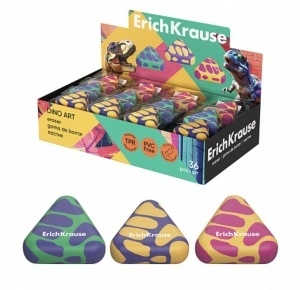 Radieră ErichKrause Dino – Formă triunghiulară