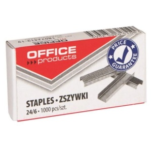 Capse zincate OFFICE Products 24/6, 1000 buc/cut