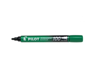Marker permanent Pilot 100, varf rotund Verde - Img 2