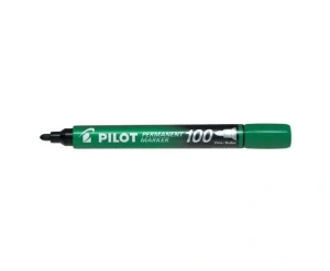 Marker permanent Pilot 100, varf rotund Verde - Img 2