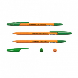 Set 2 Pixuri ErichKrause Stick Orange R-301, 0.7 mm, Verde - Img 2