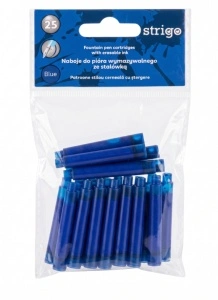 Set 25 rezerve pentru Stiloul cu stergere Strigo cu Cerneală Albastră – Ștergere prin Fricțiune - Img 2