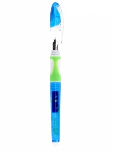 Stilou Strigo cu Cerneală Albastră care se Șterge + Dispozitiv Curățare Penița + 2 Rezerve – Design Cosmos - Img 4