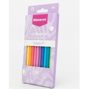 Creioane Colorate Pastel Macaron, 12 Culori - Img 3