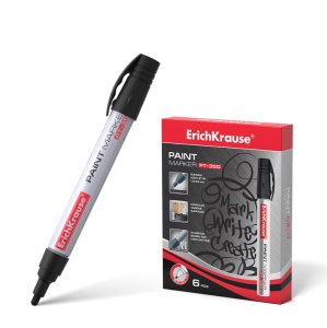 Marker vopsea ErichKrause PT-350 , negru
