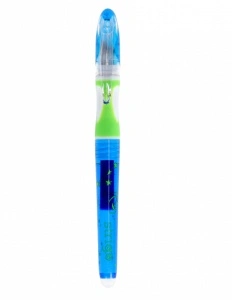Stilou Strigo cu Cerneală Albastră care se Șterge + Dispozitiv Curățare Penița + 2 Rezerve – Design Cosmos - Img 2
