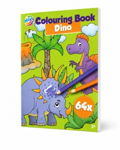 Carte de colorat Dino, 64 pagini, Grafix - Img 3