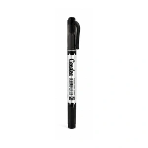 Marker Permanent Flexoffice Dublu Vârf, Negru, 0.4 mm / 1.0 mm