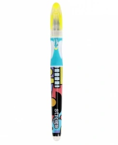 Stilou Strigo cu Cerneală care se Șterge + 2 Rezerve + Dispozitiv Curățare Penița – Design Pop Art - Img 4