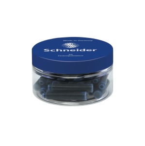 Rezerva stilou scurta cerneala Schneider, 30 buc/borcan