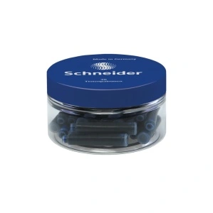 Rezerva stilou scurta cerneala Schneider, 30 buc/borcan