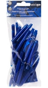 Set 50 rezerve pentru Stiloul cu stergere Strigo cu Cerneală Albastră – Ștergere prin Fricțiune