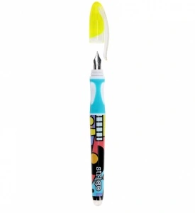 Stilou Strigo cu Cerneală care se Șterge + 2 Rezerve + Dispozitiv Curățare Penița – Design Pop Art - Img 2
