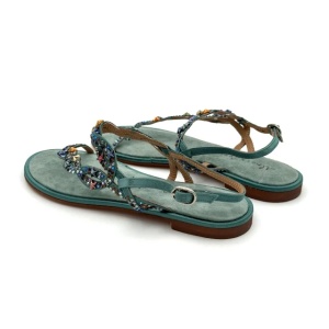 Alma en Pena SuedeMintFlatSandals - Img 3