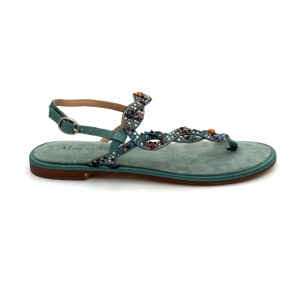 Alma en Pena SuedeMintFlatSandals