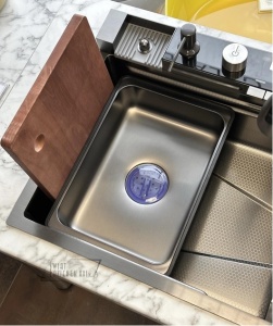 Chiuveta de bucatarie multifunctionala SanDonna HD7550 + consola cu baterie, spalator de pahare si accesorii incluse - Img 12