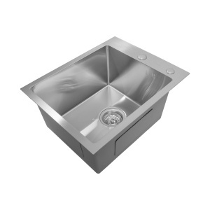 Chiuveta handmade SanDonna HD4050 Crom satin - Img 5