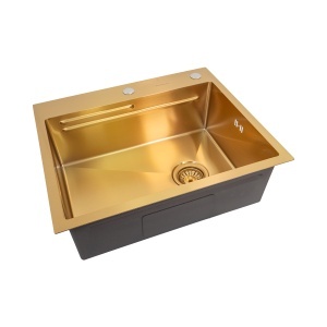 Chiuveta handmade SanDonna HD6050 Auriu - Img 4