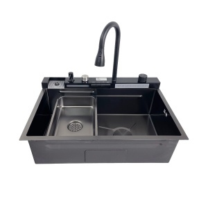 Chiuveta handmade SanDonna HD7550 Negru - Img 2