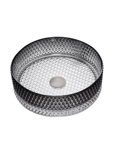 Lavoar din sticla securizata Sandonna Mira - Negru transparent