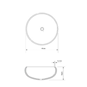 Lavoar din sticla securizata SanDonna Onyx - Img 3