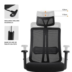 Scaun de birou ergonomic WALTZ 8320 - Img 6
