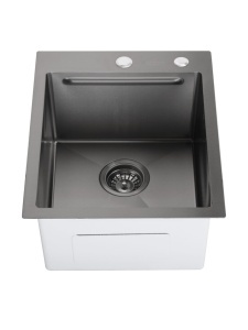 SET Chiuveta din inox SanDonna HD4050 cu tavita si dozator + Baterie flexibila SanDonna Andra - Inox - Img 9