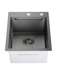 SET Chiuveta SanDonna HD4050 din inox cu tavita si dozator + Baterie SanDonna Charlotte cu dus retractabil - Img 2