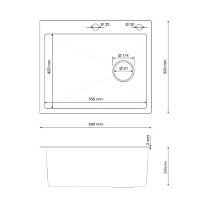 Chiuveta de bucatarie din inox SanDonna HD6050 cu tavita de scurgere detasabila, tocator si dozator - Img 8