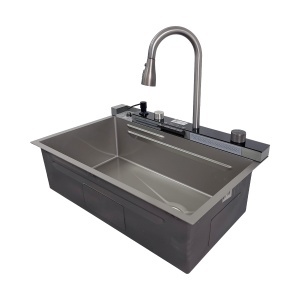 Chiuveta handmade SanDonna HD7550 Crom Satin - Img 3