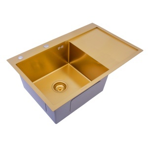 Chiuveta handmade SanDonna HD7850 Auriu - Img 6