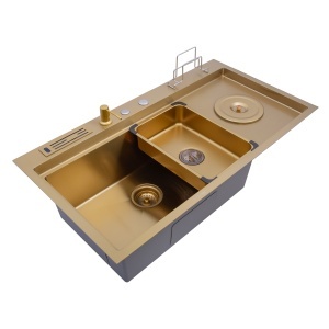 Chiuveta handmade SanDonna HD9245 Auriu - Img 7