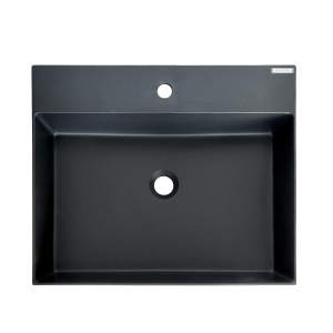Sencillo 600 lavoar SANDONNA pe blat (Negru metalic)