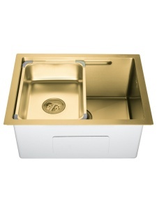 SET Chiuveta din inox SanDonna HD5040 sub blat, cu tavita inclusa + gratar de protectie din inox pentru cuva - Img 10