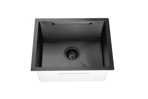 SET Chiuveta SanDonna HD5040 inox HandMade sub blat cu tavita + Baterie Sandonna Charlotte cu dus extractabil - Img 2