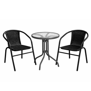 Set mobilier de gradina WALTZ BISTRO 60 (negru)
