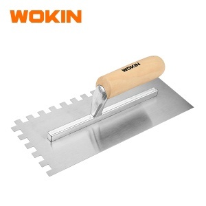 Gletiera zimtata cu maner din lemn WOKIN 280Ã_x0097_120mm