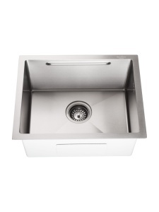 SET Chiuveta SanDonna HD5040 crom din inox sub blat, cu tavita + Baterie SanDonna MONA crom flexibila - Img 3