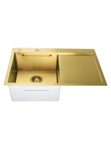 SET Chiuveta SanDonna HD7850 din inox handmade cu tavita si dozator de sapun+ Baterie SanDonna ASTER multifunctionala cu cascada - Img 4