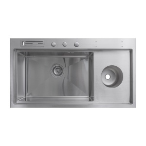Chiuveta handmade SanDonna HD9245 Crom Satin - Img 3