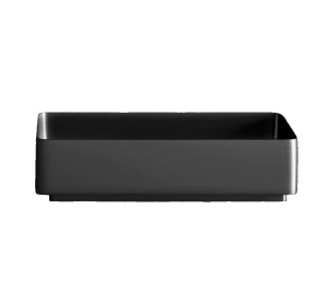 Lavoar de baie din inox Sandonna HD4040, Negru - Img 6