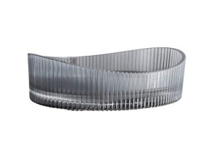 Lavoar din sticla securizata SanDonna Gala Oval Neuniform (Gri)