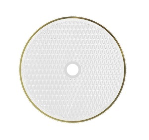 Lavoar din sticla securizata SanDonna Mira Rotund (Transparent-Auriu) - Img 2