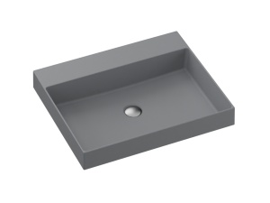 Sencillo 600 lavoar SANDONNA pe blat (Gri)