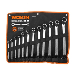 Set 12 chei inelare duble Cr-V WOKIN 6-32 mm (Industrial)