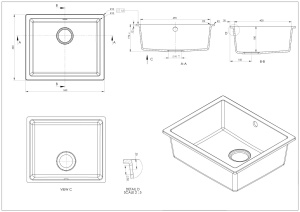 SET Chiuveta SanDonna JOANNA sub blat + Baterie SanDonna CAMI - Img 7